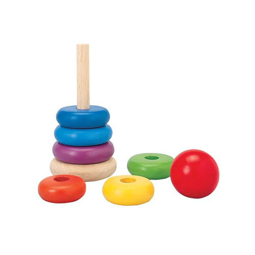 Plan Toys Stacking Ring sustainable wooden baby toddler toy